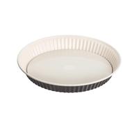 Dr. Oetker Moule à Tarte à Fond Amovible Émaillé Sans PFAS 28 cm | Démoulage net sans casser, Fond amovible en émail, Acier émaillé, Format rond 28 cm, Hauteur 3,8 cm, Garantie 5 ans