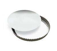 Moule À Tarte Ronde Canellée Gobel Avec Base Amovible - 28Cm - Moule À Quiche