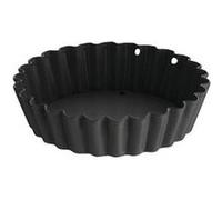 Moule à tartelette cannelé avec fond amovible - 3 tailles - lot de 3 - acier100(ø) x 20(h) mm