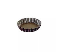Moule à Tartelette cannelé Rond Anti-Adhérent Fond Fixe GOBEL D100