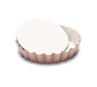 Moule à Tartelette cannelé Rond antiadhésif céramique Fond Mobile D10 cm