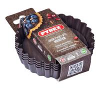 Moule à Gâteau Pyrex Asimetria Bruin (4-pièces)