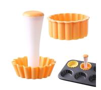 Moule à tartelette - Tamper à pâte à pâtisserie, outil de façonnage de biscuits | Moule de cuisson anti-adhésif réutilisable, outil de cuisine pour mini cheesecakes, presse à pâte pour fleurs et