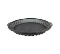Zenker 685536 Moule à tarte en silicone fibre de verre, moule à tarte, moule pour tarte et quiche, moule à pâtisserie, Silicone fibre de verre, Gris, 25 cm