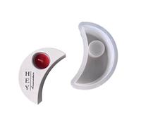 Moule à tasse en forme de lune pour bougie chauffe-plat - Moules uniques adaptés pour les cadeaux faits à la main - Réutilisables - En silicone