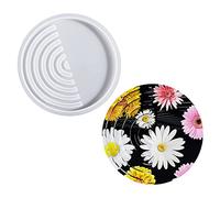 Moule à thé et café en résine époxy en silicone utilisé pour fabriquer des pièces d'agate artificielle, des dessous de verre, des moules en silicone pour résine époxy