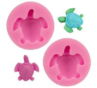 Moule À Tortue En Silicone, 2 Pièce, Moule À Chocolat, À Gâteau, À Fondant, Outils De Cuisson À Faire Soi-Même