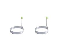 Moule à œuf 1/2/4 PIÈCES Cuisine Cuisson Oeuf Moule En Acier Inoxydable Poêle Poignée Frit Crêpe Anneau Cercle(2pcs)