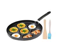 Moule à œufs au plat 7 tasses Mini pancake Maker Moule avec brosse spatule | Poêle à œufs pour cuisine, maison, petit déjeuner, crêpes, omelette, cuisine, camping, chef