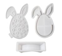 Moule À Œufs De Pâques,Centre De Table En Béton En Forme D'Œuf De Lapin - Accessoire De Fabrication Créative | Pour Décoration De Fête, Maison, Table Et Centre De