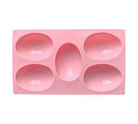 Moule à œufs de Pâques en silicone alimentaire antiadhésif, idéal pour la cuisson, le chocolat et la congélation. Convient pour les gâteaux, les gelées, les desserts glacés et la (B, One Size)