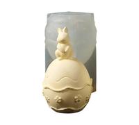 Moule à œufs de Pâques | Outils mignons et réutilisables pour l'artisanat - Moule en silicone de lapin Décoration de Pâques | Pour bougie époxy Hobby Décoration de la maison, printemps, vacances