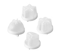 Moule à œufs durs, 4 pièces, coquetiers mignons de dessin animé avec couvercle et brosse à huile, outil de décoration de gâteau pop fondant en 4 formes