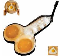 Moule à œufs en forme de doigt d'honneur en acier inoxydable antiadhésif, indispensable pour le petit-déjeuner, idéal comme cadeau amusant pour adultes.