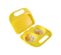 Moule à œufs en silicone - Cuisson à omelette rapide pour micro-ondes, deux plateaux creux | Cuisson facile des œufs brouillés sans moule à bâton, outil de fabricant d'œufs pour le petit-déjeuner