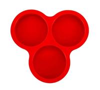 Moule à œufs en silicone pour friteuse à air, design antiadhésif, 22,8 x 21,8 x 2 cm, moule à hamburger, moule à muffins, matériau facile à démouler, idéal pour les œufs, muffins