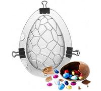 Moule à œufs Pâques Grande Taille Silicone Forme Dinosaure Géant Bombes Au Chocolat Anti-adhésif Gâteau Bonbons Gelée Savon Fondant (œuf de dinosaure)