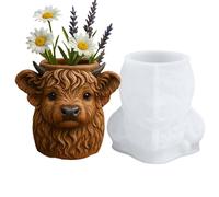 Moule À Vase En Silicone | Motif vache réutilisable,Moule pour pot de - Pour Maison, Classe, École, Projets, Atelier, Bricolage, Débutants Et Professionnels