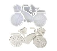 Moule à vélo - Moule à bougie en silicone Bird on Bike | Moule à dégagement facile et antiadhésif pour coulée en résine, fabrication de bougies, plaster de de savon et projets d'artisanat d'art