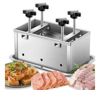 Moule à viande en acier inoxydable avec dispositif de pressurisation à 4 vis pour une préparation facile des sandwichs