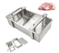 Moule à viande en acier inoxydable, outil de formage de galettes pour l’art culinaire, idéal pour le barbecue, le bacon et le steak. Convient aux restaurants et à un usage domestique.(5kg)