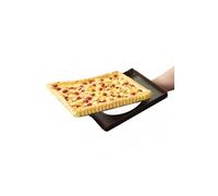 Moule acier, tarte rectangulaire, anti adhésif, noir, 29 cm