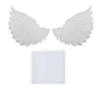 Moule Ailes D’Ange - Silicone 19x19x1.3cm 16x10x0.8cm | Moule À Fondant Ailes D'ange, Chérubin, De Bébé, Moules À Bonbons | Pour Bricolage Décoration De Gâteaux Cuisson Chocolat Savon Argile Fab
