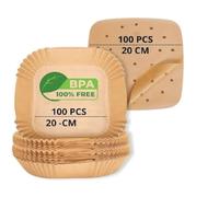 Moule air fryer : 100 pcs moule 20-24 cm + 100 pcs carré. : Moule air fryer ninja, papier cuisson air fryer, Air Fryer Philips, friteuse air papier, accessoires air fryer moulinex