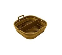 Point-Virgule – Moule carré pliable pour airfryer en silicone platine – Cumin
