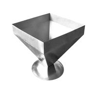 Moule alimentaire pyramide en acier inoxydable - Moules de présentation alimentaire Assiette de service | Présentations alimentaires Anneaux Moule | Cuisine de cuisine Mule de métal pour le restauran