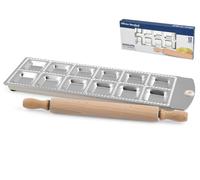 Moule Aluminium 12 Ravioli Peinture Officine Standard Avec Rouleau à Pâtisserie