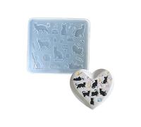 Moule amusant en silicone de qualité alimentaire en forme de chat, idéal pour la fabrication de chocolats, glaçons et accessoires de fête Moule à gâteau facilement amovible