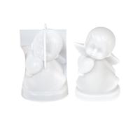 Moule ange | Moule de Noël | Moule à bougie 3D Artisanat | Moule flexible réutilisable | Pour bougies parfumées, cire, plâtre, béton, argile, artisanat en céramique