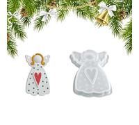 Moule ange | Moules à béton en silicone de Noël - Moules à béton à suspendre - pour ateliers, activités de week-end, travaux manuels, enseignants, amateurs d'artisanat et de bijouterie