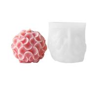 Moule artisanal en forme de sphère de silicone pour projets de décoration d ' intérieur, moulage de cire, résine, savon et plâtre, bougie florale, sphère de cire en silicone, moulage décoratif, de