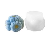 Moule artisanal en forme de sphère de silicone pour projets de décoration d ' intérieur, moulage de cire, résine, savon et plâtre, bougie florale, sphère de cire en silicone, moulage décoratif, de