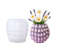 Moule artisanal en Silicone en forme de fleur Unique, pour porte-stylo en résine fait à la main, Pots de et création de cadeaux uniques, moule de jardinière en béton