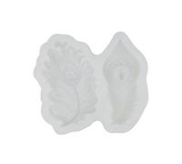 Moule artisanal en silicone en forme de queue de paon pour friandises faites à la main et détails naturels pour travaux manuels, accessoires de pâtisserie, moule en silicone flexible avec plumes de