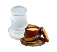 Moule artisanal en Silicone multi-usages, idéal pour les tasses d'encens en ciment, porte-bijoux en résine et bougeoirs, conception enroulée