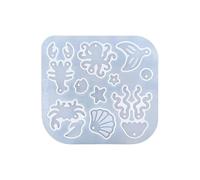Moule artisanal professionnel en silicone comprenant des moules d ' accessoires de bijoux en silicone de marine pour la création artistique en résine époxy, moule de pièce de bijoux