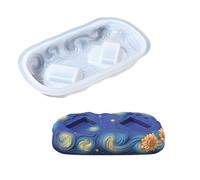 Moule artistique avec base stabilisée et texture délicate en silicone pour travaux manuels, décoration de la maison moules en silicone artistiques