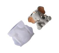 Moule artistique en silicone en forme d'éléphant pour pots de fleurs en résine Décoration de la maison Outil de fabrication de pots de fleurs créatif