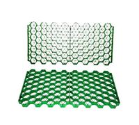 Moule Beton Lot de 4 pavés d'herbe robustes et perméables for l'herbe, grille sol for les parkings, routes d'accès, l'extérieur for jardins sur le toit, usine