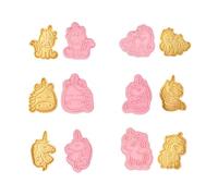 Moule Biscuit Set,6 PCS Emporte Piece Licorne Moule à Biscuits Cookies Dessin Animé Moule Biscuit 3D Animaux Emporte Piece Patisserie pour Décoration de Fondant Biscuit Gâteau