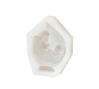Moule Bougie Géométrique en Silicone Cadre Photo Croisé Ornement Bureau Plâtre Féerique 3D Fabrication Savon en Résine Bricolage