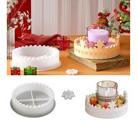 Moule Bougie Noel,Moules en Silicone pour Couronne de L'Avent | Calendrier de L'Avent,Moules en Silicone de NoëL,Moules en Silicon,éToile,pour Bougies en PlâTre et RéSine éPoxy