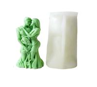 Moule Bougie Silicone Moule à bougie en silicone DIY Couples s'embrassant Savon artisanal Arôme Plâtre Ornement Moules Corps Humain Décoration de la Maison Artisanat pour le Bricolage(Color-03)