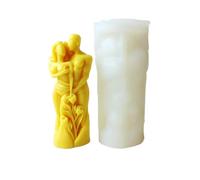 Moule Bougie Silicone Moule à bougie en silicone DIY Couples s'embrassant Savon artisanal Arôme Plâtre Ornement Moules Corps Humain Décoration de la Maison Artisanat pour le Bricolage(Color-02)