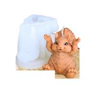 Moule Bougie Silicone Moule en silicone for bougie, écureuil, pomme de pin 3D, parfumé, plâtre, DIY, tamia, animal, savon, résine époxy, artisanat pour le Bricolage(Squirrel Mold 1)