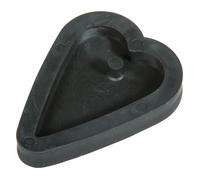 Rayher Moule bijoux: Pendentif Cœur, élastomère thermoplastique noir, 36057000